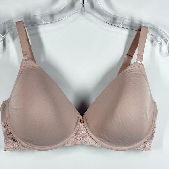 C 18 Natori Bliss Perfection Contour Underwire Bra Rose Beige size 36DD - Picture 4 of 13